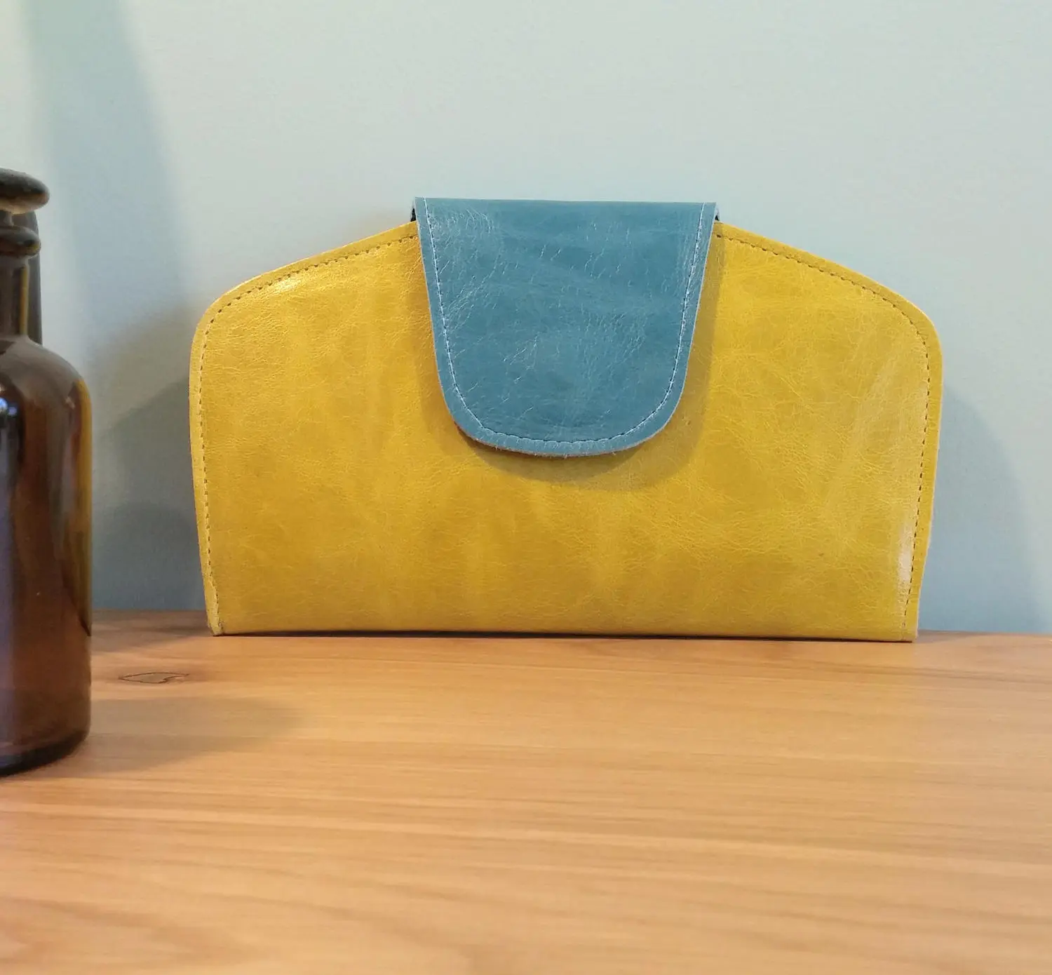 yellow wallet womens