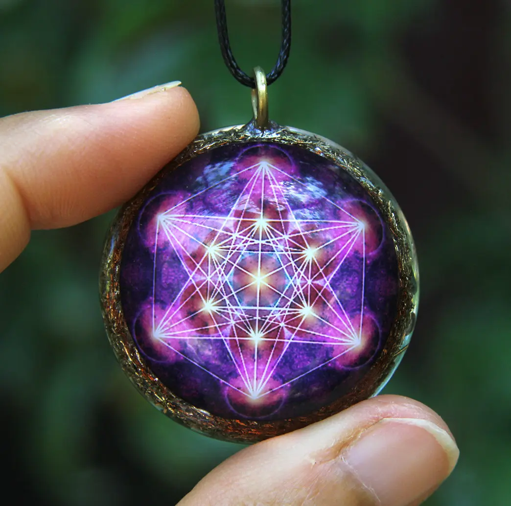 Metatron cube orgone pendant/EMF energy generator
